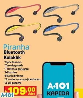 PİRANHA BLUETOOTH SPOR KULAKLIK PİRANHA BLUETOOTH SPOR KULAKLIK